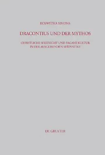 Cover of Dracontius Und Der Mythos