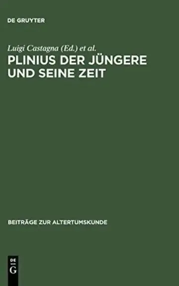Cover of Plinius Der Jüngere Und Seine Zeit