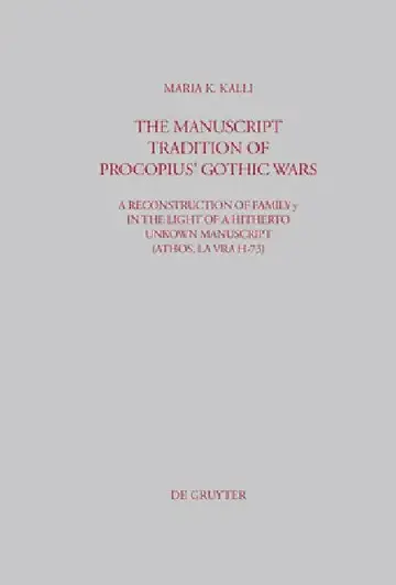 Cover of The Manuscript Tradition of Procopius' Gothic Wars