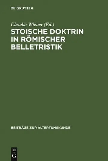 Cover of Stoische Doktrin in römischer Belletristik