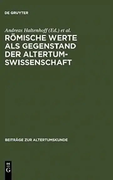 Cover of Römische Werte ALS Gegenstand Der Altertumswissenschaft