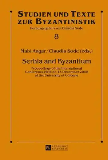 Cover of Serbia and Byzantium