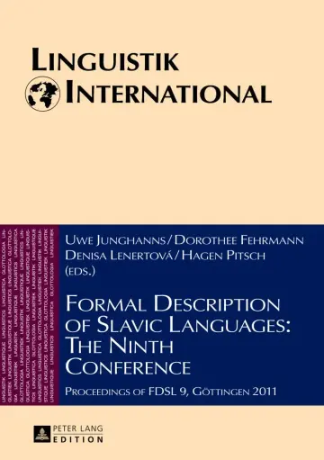 Cover of Formal Description of Slavic Languages the Ninth Conference