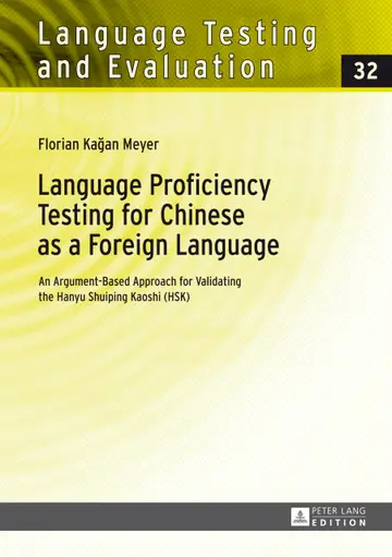 Cover of Language Proficiency Testing for Chinese as a Foreign Language