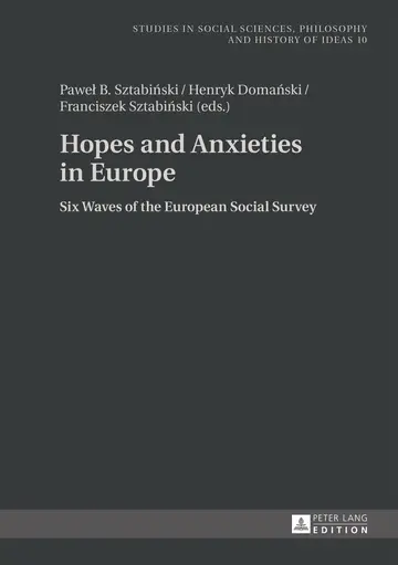 Cover of Hopes and Anxieties in Europe