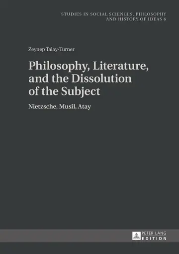 Cover of Philosophy, Literature, and the Dissolution of the Subject