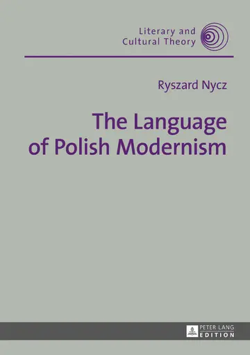 Cover of The Language of Polish Modernism