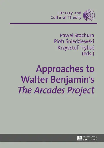Cover of Approaches to Walter Benjamin’s «The Arcades Project»