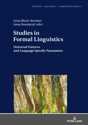 Cover of Studies in Formal Linguistics