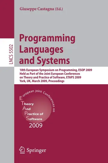 Cover of Programming Languages and Systems