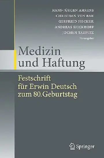 Cover of Medizin Und Haftung