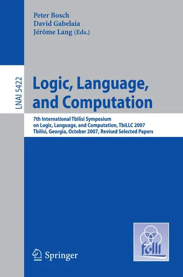 Cover of Logic, Language, and Computation