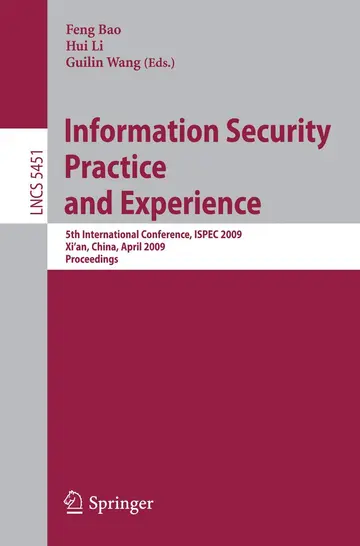 Cover of Information Security Practice and Experience
