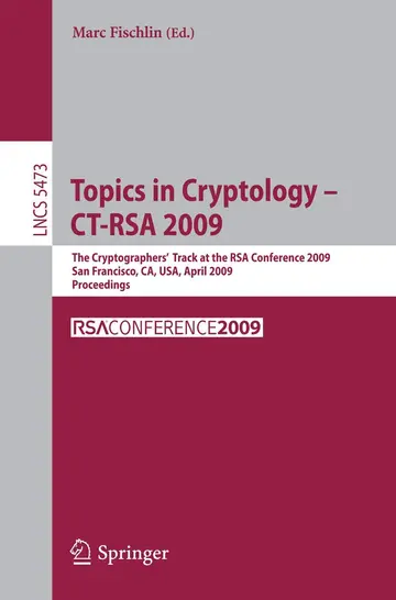 Cover of Topics in Cryptology-CT-RSA 2009