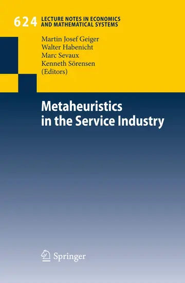 Cover of Metaheuristics in the Service Industry