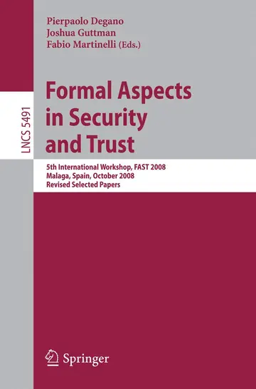 Cover of Formal Aspects in Security and Trust