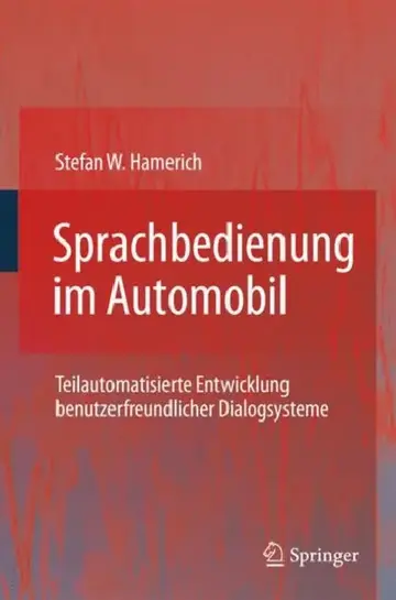 Cover of Sprachbedienung Im Automobil