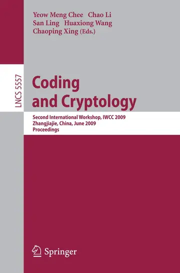 Cover of Coding and Cryptology
