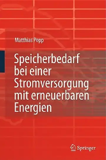 Cover of Speicherbedarf Bei Einer Stromversorgung Mit Erneuerbaren Energien