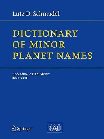 Cover of Dictionary of Minor Planet Names