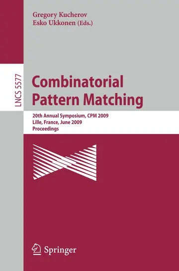 Cover of Combinatorial Pattern Matching