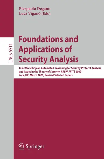Cover of Foundations and Applications of Security Analysis