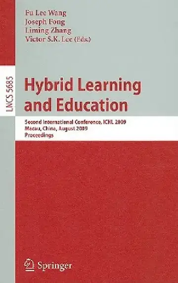 Cover of Hybrid Learning and Education