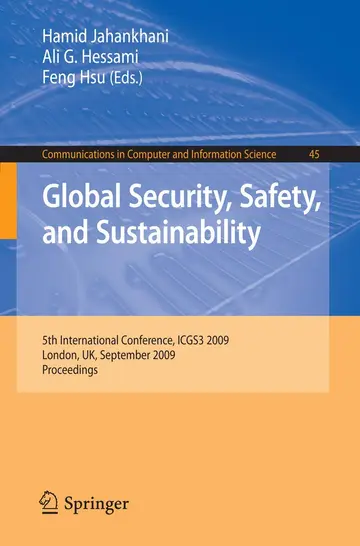 Cover of Global Security, Safety, and Sustainability