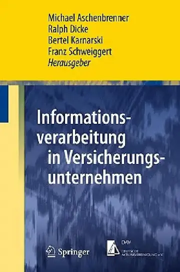 Cover of Informationsverarbeitung in Versicherungsunternehmen