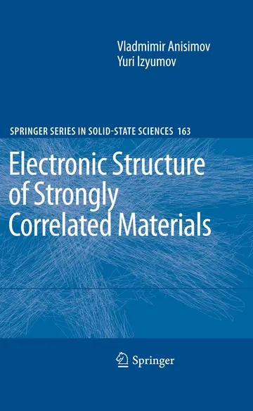 Cover of Electronic Structure of Strongly Correlated Materials