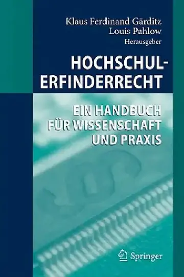 Cover of Hochschulerfinderrecht
