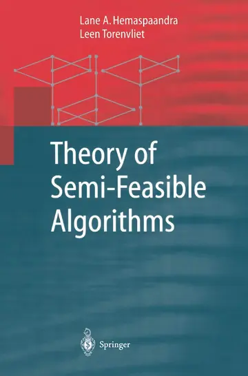 Cover of Theory of Semi-Feasible Algorithms