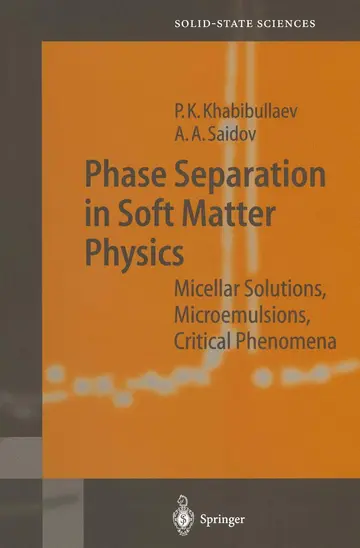 Cover of Phase Separation in Soft Matter Physics