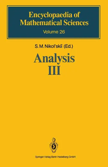 Cover of Analysis III