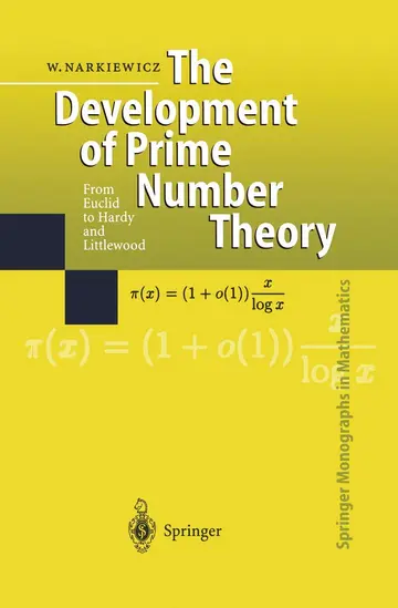 Cover of The Development of Prime Number Theory