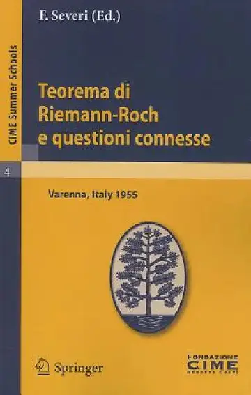 Cover of Teorema Di Riemann-Roch E Questioni Connesse