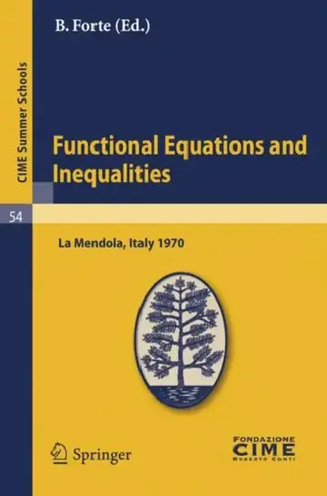 Cover of Functional Equations and Inequalities