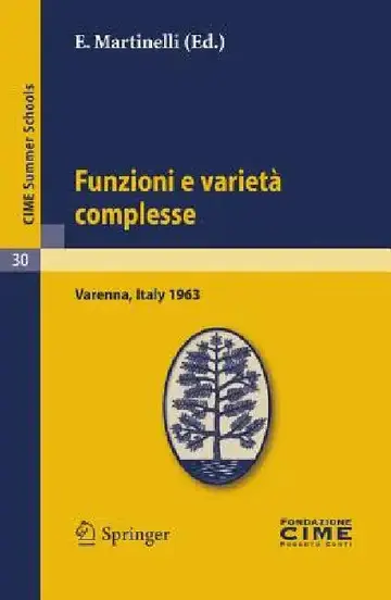 Cover of Funzioni E Varietà Complesse