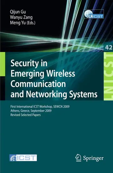 Cover of Security in Emerging Wireless Communication and Networking Systems