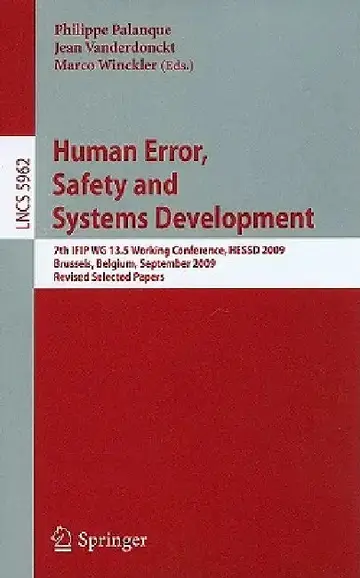 Cover of Human Error, Safety and Systems Development