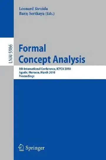 Cover of Formal Concept Analysis