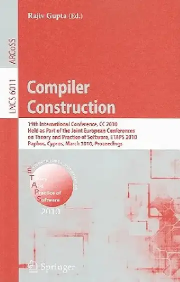 Cover of Compiler Construction