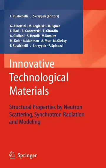 Cover of Innovative Technological Materials