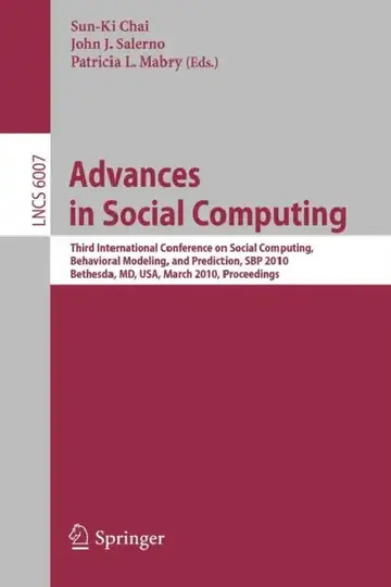 Cover of Advances in Social Computing