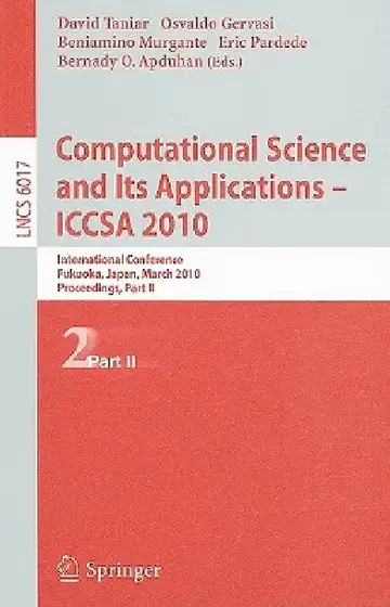 Cover of Computational Science and Its Applications - ICCSA 2010