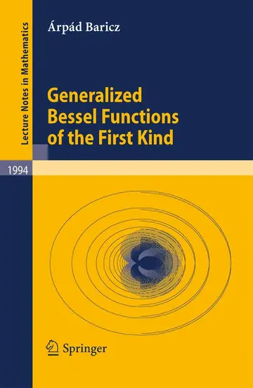 Cover of Generalized Bessel Functions of the First Kind