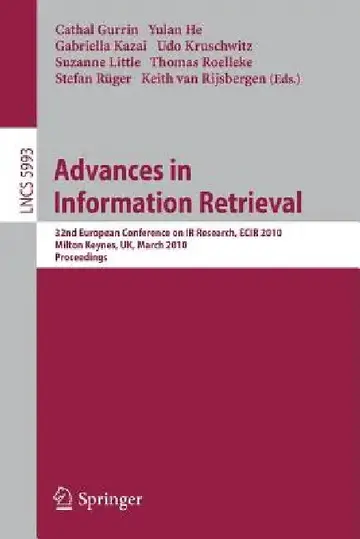 Cover of Advances in Information Retrieval
