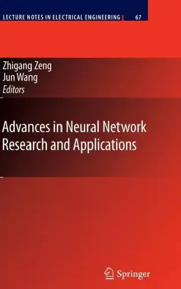 Cover of Advances in Neural Network Research and Applications