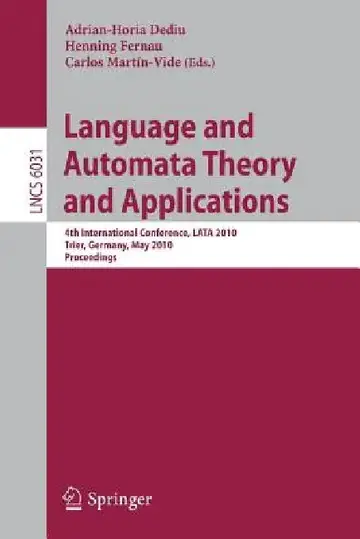 Cover of Language and Automata Theory and Applications