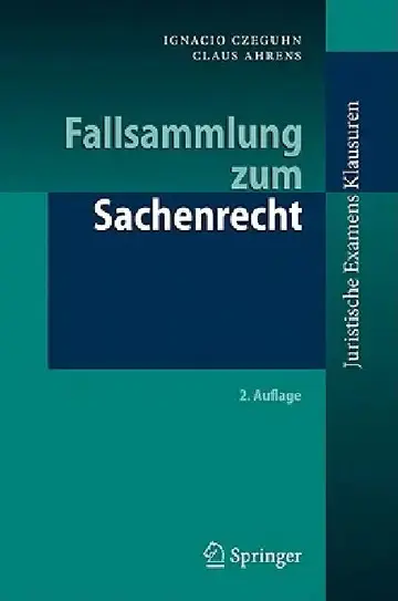 Cover of Fallsammlung Zum Sachenrecht